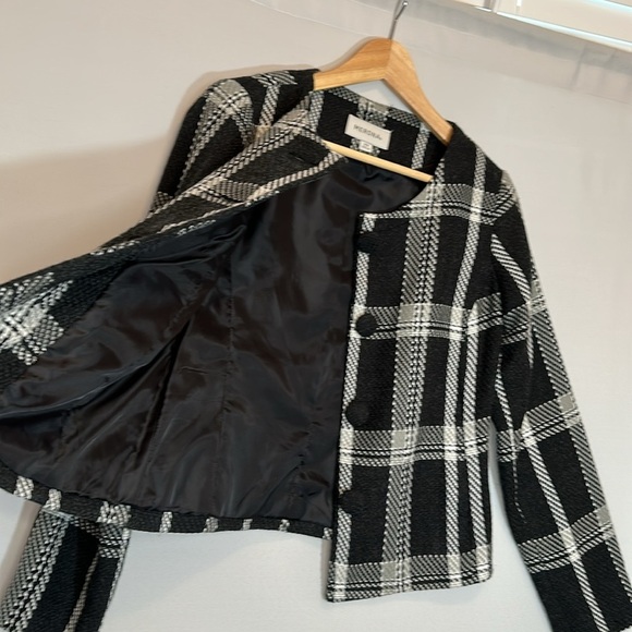 Merona Womens Size XS Plaid Jacket Blazer Coat Cloth Cover Buttons Pockets Lined - Picture 12 of 16